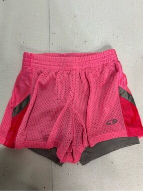Champion Pink Women's Athletic Shorts with Gray Accents